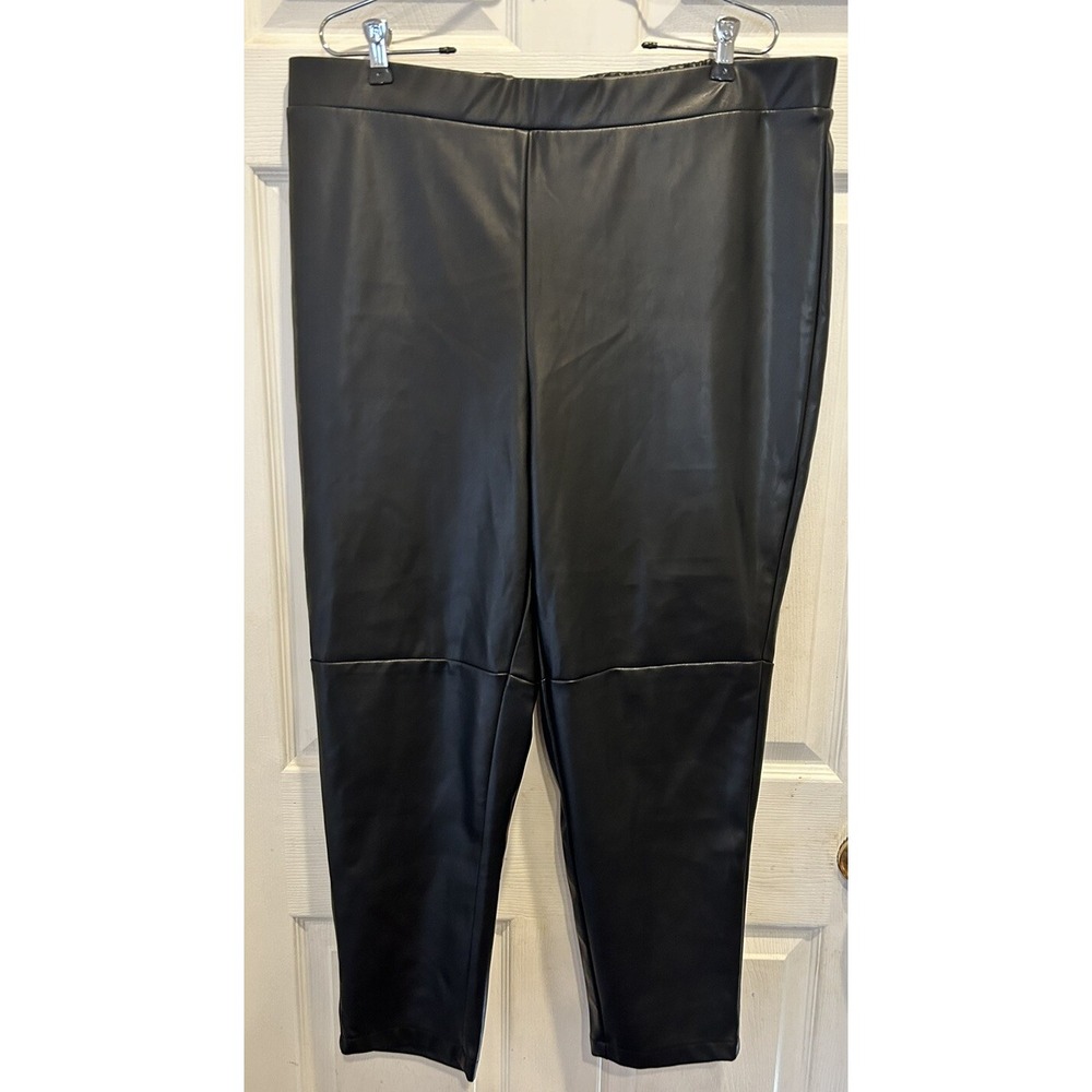 SONOMA  X Denise Bidot Goods for‎ Life Women Plus Faux Leather Leggings Black 0X